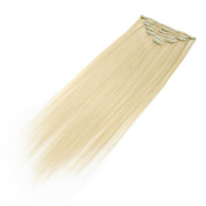 Extensions à clips KSWIGS 100% cheveux vierges Remy chinois, double trame, style lisse de luxe - Product Image 2