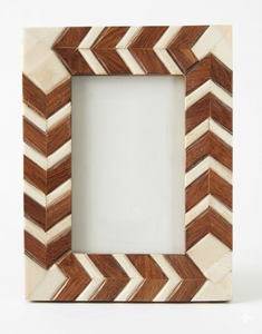 Cadre photo de luxe fait main en os incrusté, style moderne minimaliste vintage bohème élégant et durable, pour la décoration intérieure – USA, Europe, Moyen-Orient - Product Image 4