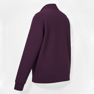 Sweat-shirts pour hommes en polaire à col montant et demi-zip, respirants, anti-boulochage, coupe classique, hiver, impression numérique unie, personnalisables - Product Image 5