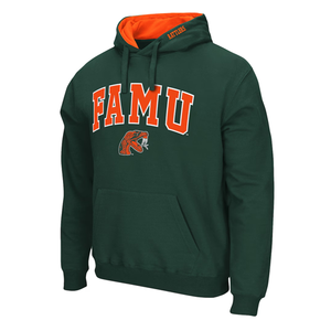 Sweat-shirt à capuche FAMU HBCU en polaire premium, uni, pour l'hiver, pour hommes et femmes, service OEM, logo sur le devant - Product Image 2