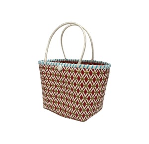 Sac fourre-tout en plastique tissé à motifs de qualité supérieure et sac fait main, élégant et chic, sac à main décontracté pour femmes, idéal pour l'été - Product Image 1