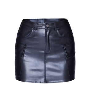 Wholesale Price Women Leather Skirts Plus Size Women Leather Skirts Premium Quality Made Women Leather Skirts - Product Image 6