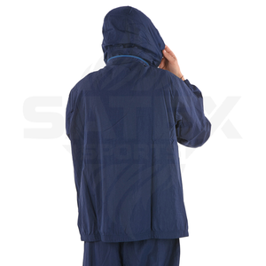 Conjunto de Pantalón y Chaqueta de Nylon de 2 Piezas Personalizado para Hombre, Traje Deportivo Cortavientos de Alta Calidad, Sudadera con Capucha y Pantalón Estilo Urbano - Product Image 3