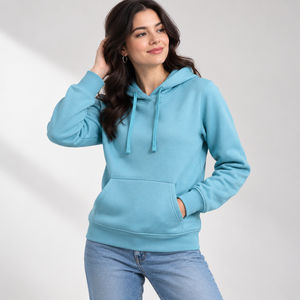 Produit phare 2026 : Sweat à capuche oversize personnalisé pour femme, en molleton épais 100%, style streetwear hiver, 320 g/m² - Product Image 1