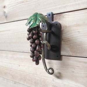 Manija de Puerta Tradicional de Hierro Forjado Resistente al Óxido, Fácil de Instalar, con Motivo de Vid, Accesorio Decorativo para Portones - Product Image 2