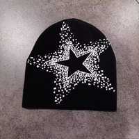 Casquette unisexe personnalisable, style décontracté d'hiver, motif géométrique étoile, orange, blanc, bleu