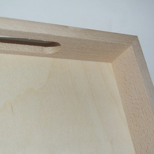 Plateau en bois artisanal - Product Image 4
