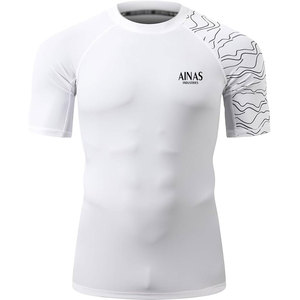 T-shirts de compression modernes en maille, technologie de séchage rapide, légers et confortables, adaptés aux athlètes et à l'entraînement quotidien - Product Image 1
