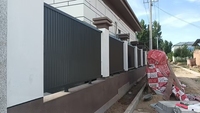 Clôture en aluminium imperméable personnalisable facile à installer pour jardin et cour