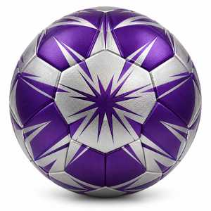 ESTRELLA INTERNATIONAL Ballon de football personnalisé bleu et blanc à motif étoile Taille 5 Ballon d'entraînement Modèle EI-FB-0013 Utilisation intérieure/extérieure - Product Image 6