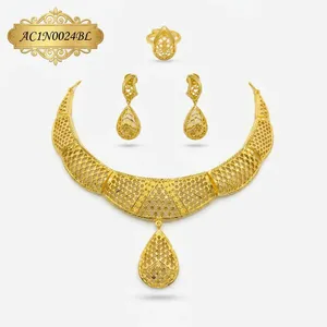 Gold Plated Jewelry One Gram Gold Exclusive Fashion Necklace Set for Girl & Woman - Product Image 2