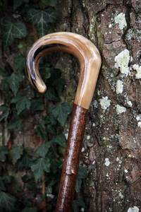 ไม้เท้าช่วยเดินเขาควายแบบปรับแต่งขนาดได้ไม้เขาควายธรรมชาติด้ามจับไม้วัวสีธรรมชาติ - Product Image 3