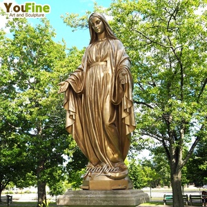 Nouveau Design Casting Église Moderne Cuivre Bronze Statues Religieuses De <span class=keywords><strong>Marie</strong></span> <span class=keywords><strong>Enceinte</strong></span> - Product Image 4