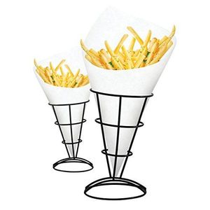 Rose & Black Metal <b>Wire</b> Iron Available Kitchen Fast Food Display Stand Black Small Size Chip <b>Shelf</b> French Fries <b>Shelf</b> Stand - Product Image 3