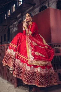 Boutique ăn mặc cho đám cưới & bên 2025 thiết kế bộ sưu tập lengha & Mexi phong cách tốt nhất cho newley cô dâu ăn mặc <span class=keywords><strong>anarkali</strong></span> thiết kế - Product Image 3