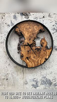 Horloge murale décorative en résine époxy standard de qualité supérieure pour la maison, idéale pour le salon, la chambre ou le bureau – Inde