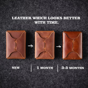 เคสหนังแท้ทำมือสำหรับ iPhone รุ่นมินิ แบบ Crazy Horse ทรงบาง พร้อมซองใส่โทรศัพท์  สามารถสลักชื่อได้  พร้อมป้องกัน RFID  รับทำโลโก้ตามสั่ง เป็นของขวัญ - Product Image 6