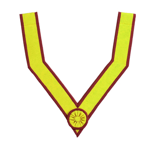 ปลอกคอเจ้าหน้าที่เมสันกำมะหยี่หรูหรา ปลอกคอเมสันทำมือประดับด้วยเส้นทองคำ ปลอกคอเมสันประดับพู่ทองคำ - Product Image 2