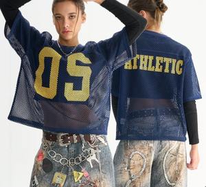 Auténtica Camiseta de Fútbol Americano Personalizada, Transpirable, de Malla, con Talla Grande, Manga Corta - Product Image 6