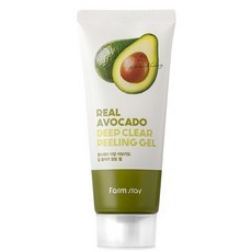 Gel Exfoliante Facial Farmstay Real Avocado Deep Clear Peeling de 100 ml con Ingredientes Herbales, Descuento por Unidad - Product Image 1