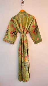 Summer Women's Home Kimono Dress Wholesale Cotton Kimono Long Printed Robe Unisex Clothing Gift for Him Bridesmaid For Gift Gown - Product Image 2