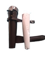 Horse — étui en cuir noir, selle pour chasse, flacon de hanche en acier, boîtier Baton, nouvelle collection
