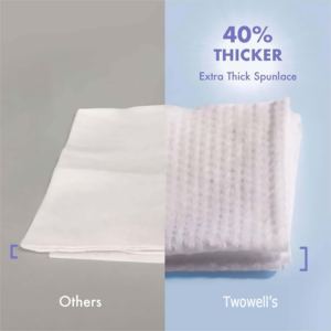 Lingettes en tissu humide domestiques écologiques personnalisées Spunlace Lingettes à main non tissées enveloppées individuellement 150x180mm différentes tailles - Product Image 6