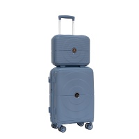 Ensemble de 4 valises rigides en PP élégantes et durables avec roues pivotantes à 360°, serrure TSA, légères et tendance, fabriquées au Vietnam