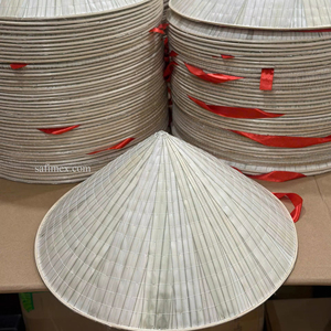 Vietnamese Conical Bamboo Hat Premium Quality Thick and Water Proof Vietnamese Bamboo Palm <b>Leaf</b> Conical Hat Wholesale Export - Product Image 1