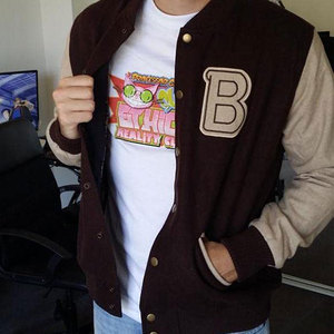 Chaqueta Letterman de Invierno con Logotipo Personalizado en el Frente, 100% Lona de Algodón, de Alta Calidad, Superventas - Product Image 5
