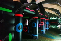 Dôme de combat gonflable interactif Laser Tag Arena Laser Maze Tent pour les locations de fêtes commerciales et les centres de divertissement