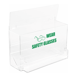 Distributeur de protection oculaire grande capacité Brady pour la sécurité en laboratoire et industrielle - Product Image 1