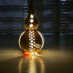 โคมไฟฟักทองแห้งธรรมชาติ งานฝีมือรักษ์โลก Vietchoice ของที่ระลึก DIY ของขวัญธุรกิจที่ทนทาน ขนาดและรูปทรงตามสั่ง - Product Image 3