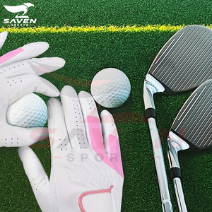Gants de golf en maille blanche et rose, meilleure vente, légers, en cuir véritable, antidérapants, respirants, anti-humidité, gants de sport - Product Image 4