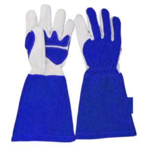 High Quality Heavy Duty Tig Welding Work Gloves Reinforced Cowhide Split & Grain Leather <b>Cuff</b> Palm Hand <b>Arm</b> Safety Gloves - Product Image 6