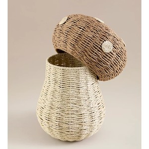 Cesta de Almacenamiento Infantil de Papel Sostenible con Forma de Hongo y Tapa, Organizador de Juguetes Hecho a Mano para Guardería, Cesta de Almacenamiento al por Mayor - Product Image 1