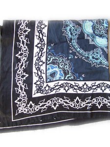 Pañuelo de Seda de Lujo para Mujer, Marca Elegante, 90x90 cm, Estampado Floral, Accesorios para el Cabello, Venta al Por Mayor 2022 - Product Image 2