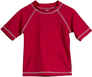 Rashguard rouge à manches longues pour adultes unisexes avec protection UV UPF50+ en tissu polyester/nylon - Product Image 5