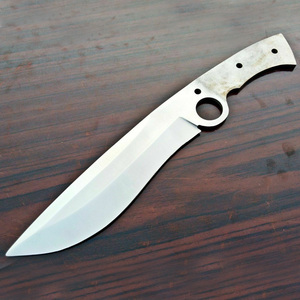 Custom Handmade Industrial DIY Stainless Steel Clip Point Straight Edge Blank Blade 14 Inches for Bowie Knife OEM/ODM/OBM - Product Image 1