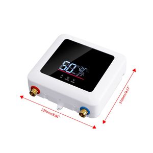 Scaldabagno Elettrico Istantaneo Smart 5500W Nero Senza Serbatoio con Display Digitale LED 110V, Struttura in Acciaio Inossidabile per Doccia RV - Product Image 6