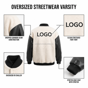 Chaqueta Varsity Personalizada al por Mayor para Hombre, Chaqueta Universitaria de Béisbol, Chaqueta Bomber para Hombre, Bordado con Parche de Chenille, Marca Privada - Product Image 6
