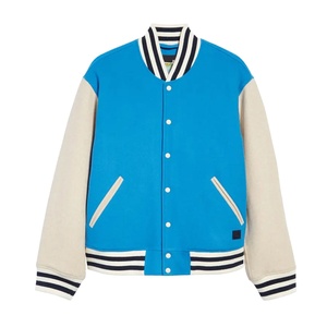 Belle élégante qualité supérieure 100% laine hiver matelassé Varsity Jacket Letterman brodé à la mode Baseball avant - Product Image 1