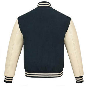 Chaqueta Varsity Elegante Personalizada, Chaqueta Letterman Personalizada para Hombre y Mujer, Lana y Cuero - Product Image 6