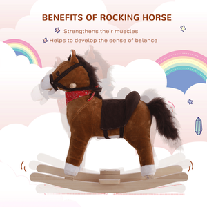 Cavallo a dondolo in legno per bambini - Product Image 5