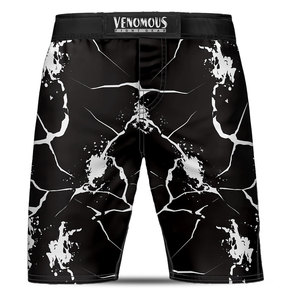 Shorts de combat MMA Black Thunder, shorts d'entraînement de Muay Thai, de kickboxing et de grappling pour hommes, design personnalisé - Product Image 1