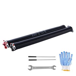 Molle a torsione per porta garage con rivestimento nero elettroforetto 0,25 x 2 x 31 pollici, 16.000 cicli, coppia di ricambio - Product Image 1