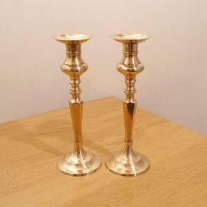 Luxury Handmade Metal Candle Holder Antique Finish Rustic Vintage Design Premium Brass Candlestick Piece Home Interior Decor - Product Image 3