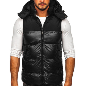 Chaleco acolchado reversible, transpirable, personalizado, de invierno, con relleno de burbujas, sin mangas, para hombre, de la mejor calidad, precio económico, venta al por mayor OEM. - Product Image 6