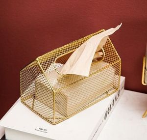 Porte-boîte à mouchoirs en métal au design unique avec finition artistique pour la décoration du salon, de la salle de bain et du bureau - Product Image 3