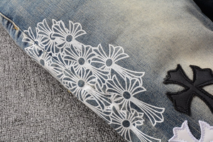 Jean en denim pour homme, taille personnalisée, logo, tissu à séchage rapide, nouvelle tendance, vêtement décontracté, prix de gros OEM 2026 - Product Image 5